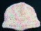 Crocheted Pink Baby  Hat(0 to 6 month size) with flower product 4